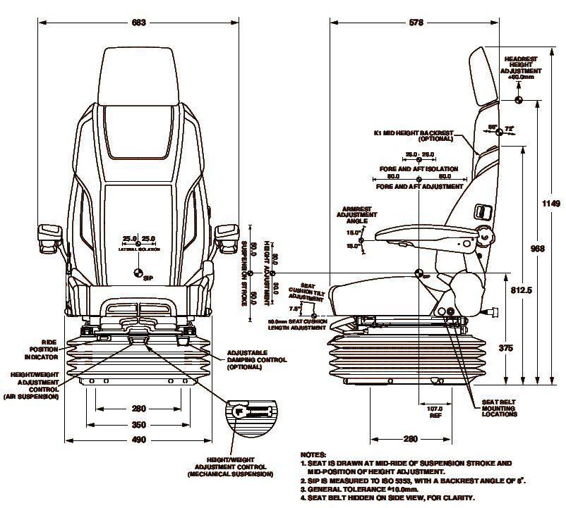 KAB 61/K4 Seat. KAB Seating UK